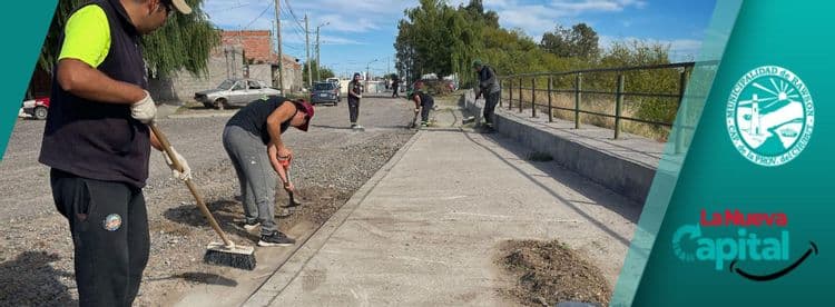 Imagen de la noticia que habla sobre: LA MUNICIPALIDAD FINALIZÓ TRABAJOS DE LIMPIEZA Y DESMALEZAMIENTO EN EL BARRIO HUNT