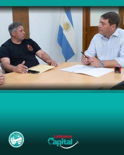 Imagen del carrusel que muestra la noticia o novedad LA MUNICIPALIDAD DE RAWSON Y EL CENTRO DE PATRONES FIRMAN UN CONVENIO PARA LA AMPLIACIÓN DE INFRAESTRUCTURA EN BENEFICIO DEL DESARROLLO LOCAL
